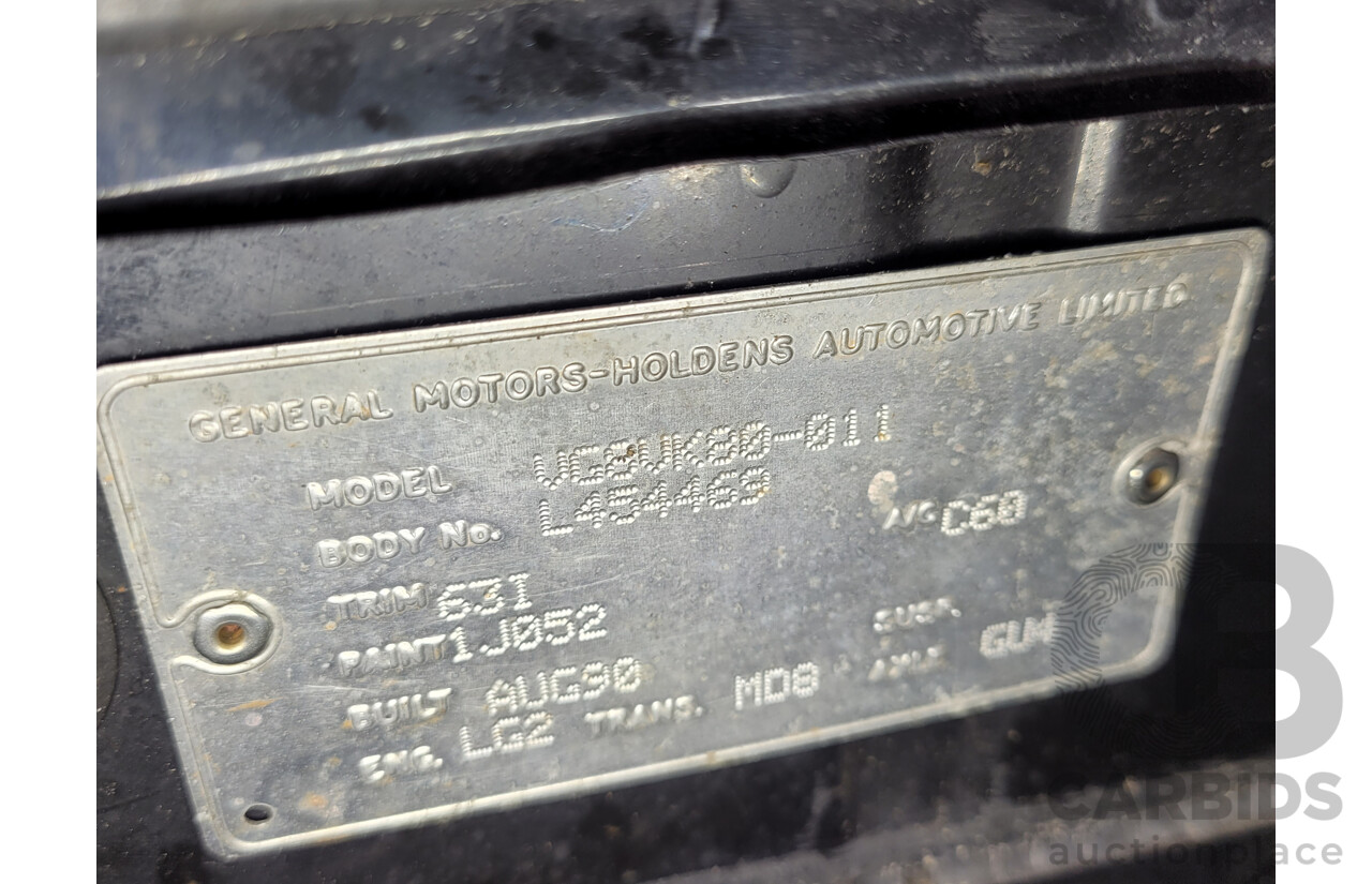 08/1990 Holden Commodore VG 2d Utility White Turbo V8 LS1 5.7L - Modified