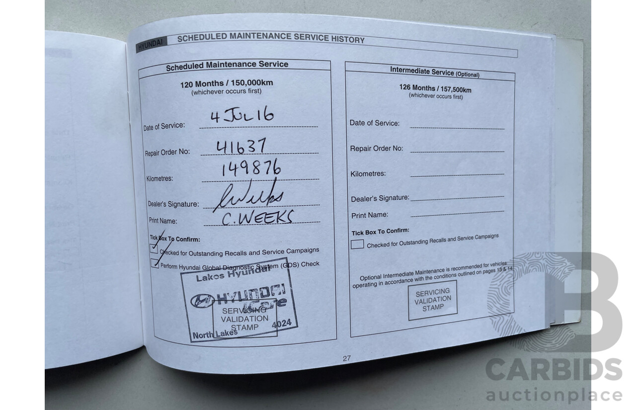 02/12 Hyundai Ix35 HIGHLANDER (AWD) AWD LM MY11 4D Wagon Grey 2.0L