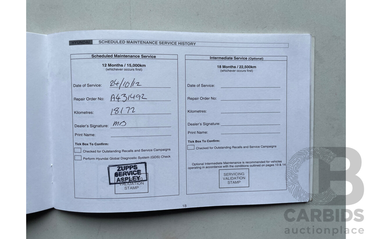 02/12 Hyundai Ix35 HIGHLANDER (AWD) AWD LM MY11 4D Wagon Grey 2.0L