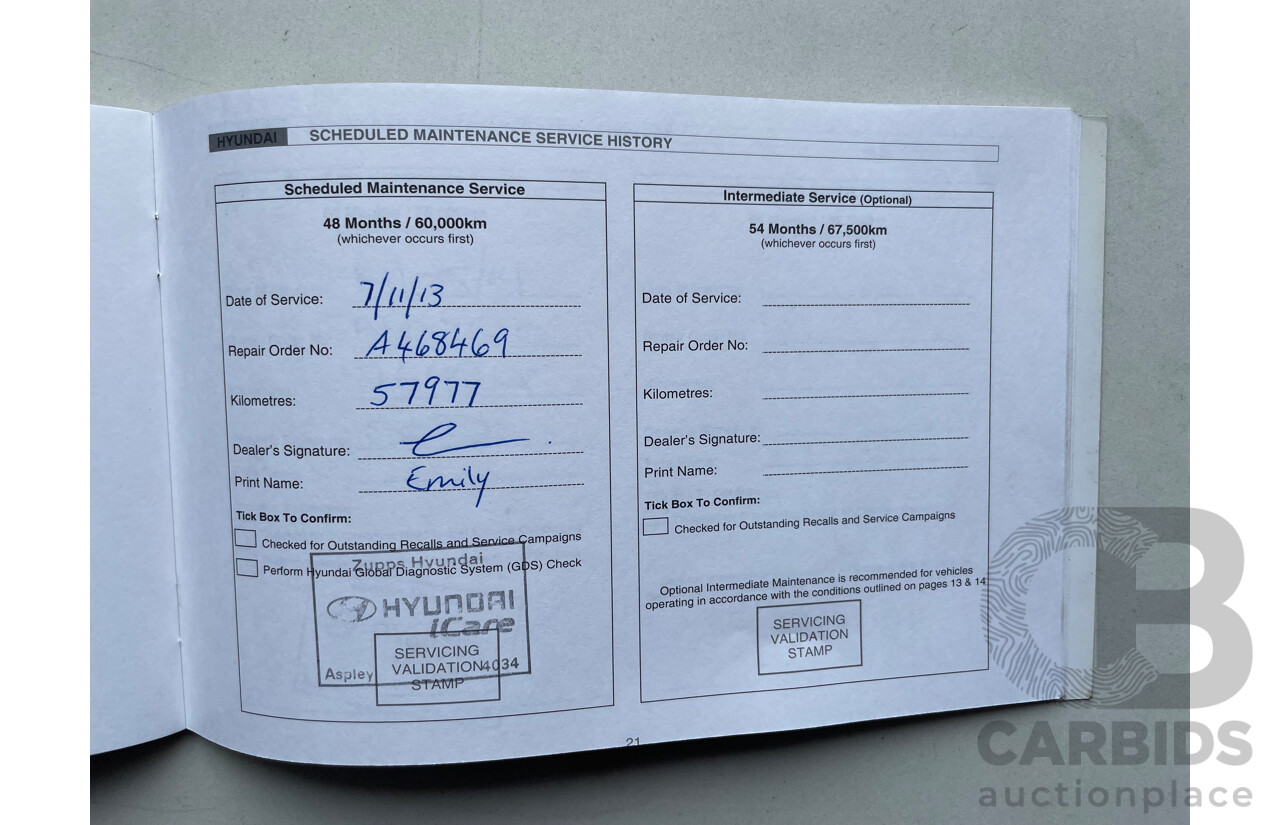 02/12 Hyundai Ix35 HIGHLANDER (AWD) AWD LM MY11 4D Wagon Grey 2.0L