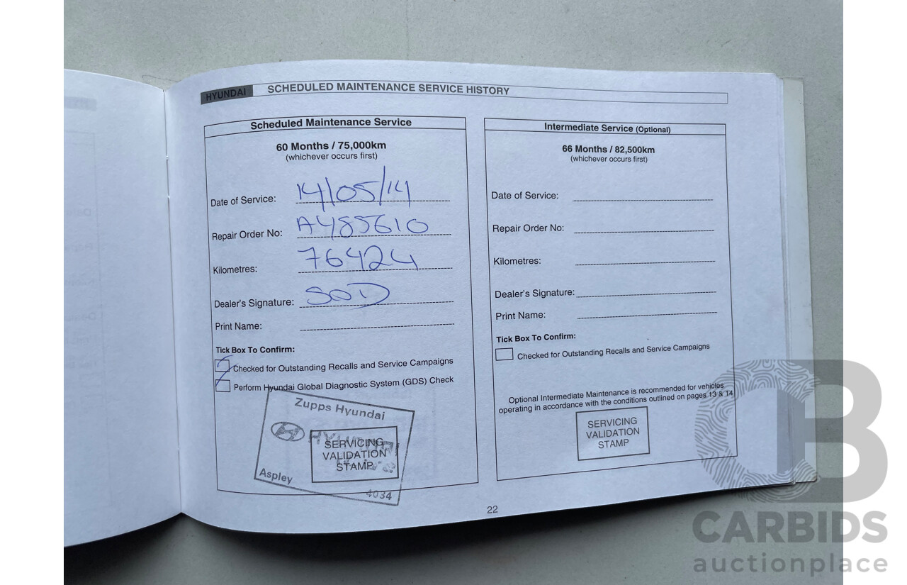 02/12 Hyundai Ix35 HIGHLANDER (AWD) AWD LM MY11 4D Wagon Grey 2.0L