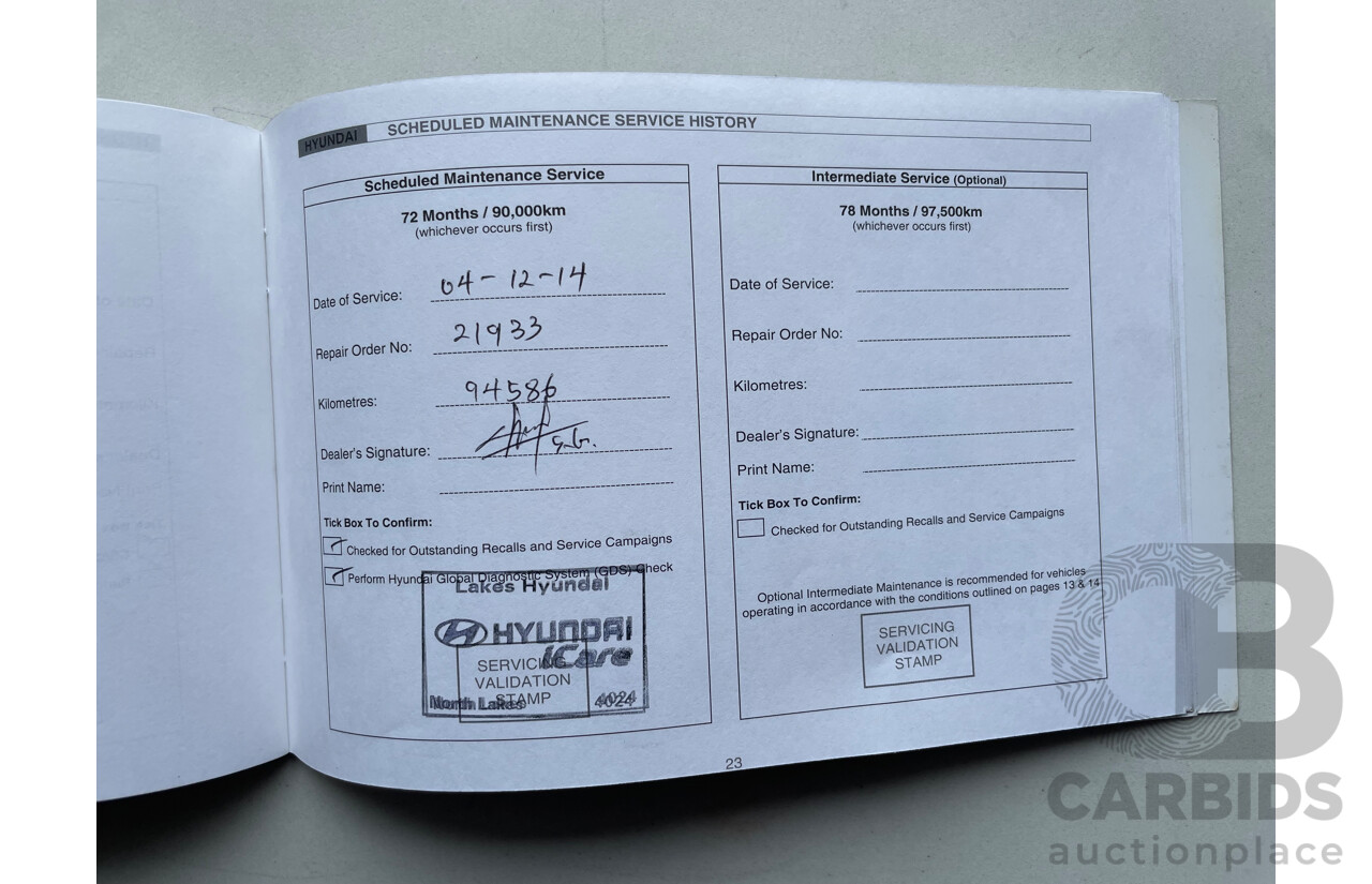 02/12 Hyundai Ix35 HIGHLANDER (AWD) AWD LM MY11 4D Wagon Grey 2.0L