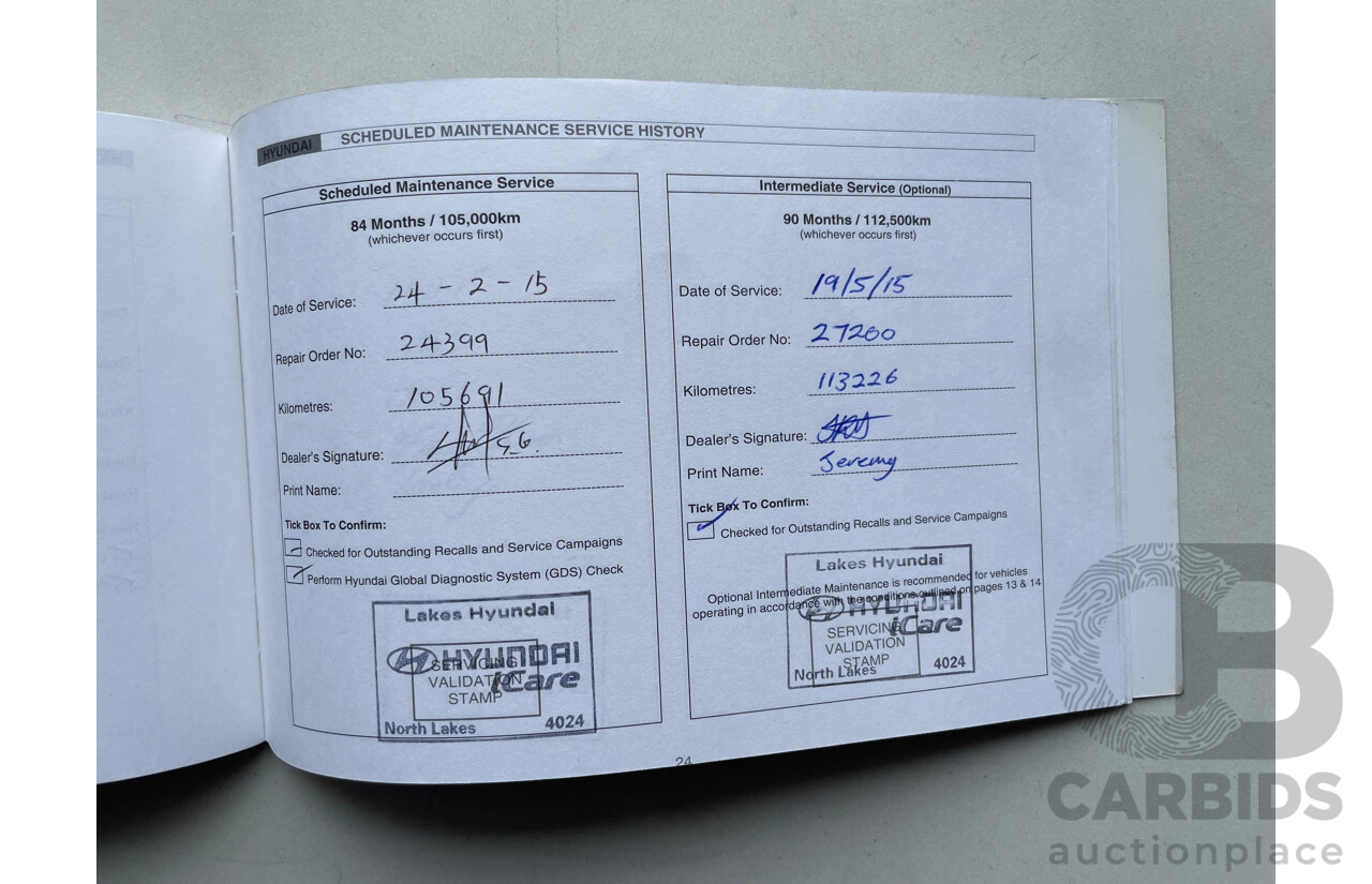 02/12 Hyundai Ix35 HIGHLANDER (AWD) AWD LM MY11 4D Wagon Grey 2.0L