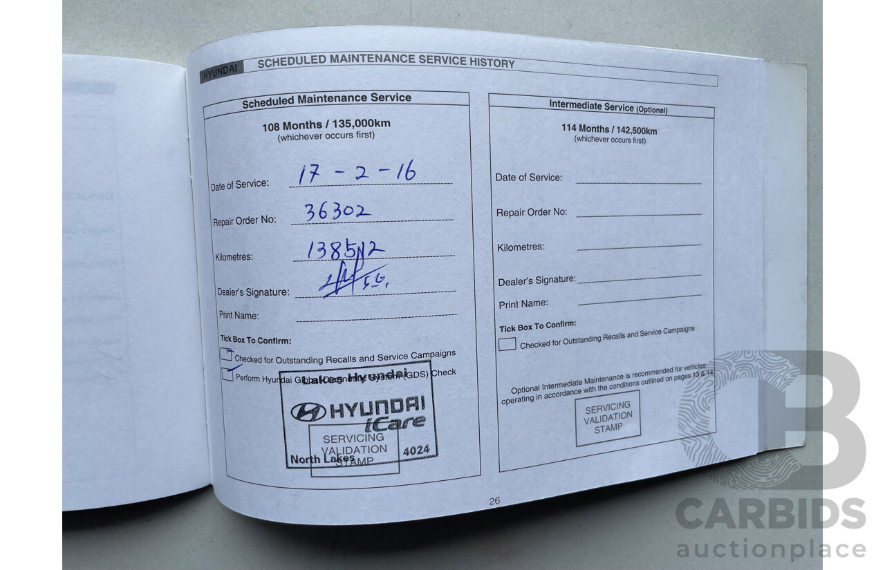 02/12 Hyundai Ix35 HIGHLANDER (AWD) AWD LM MY11 4D Wagon Grey 2.0L