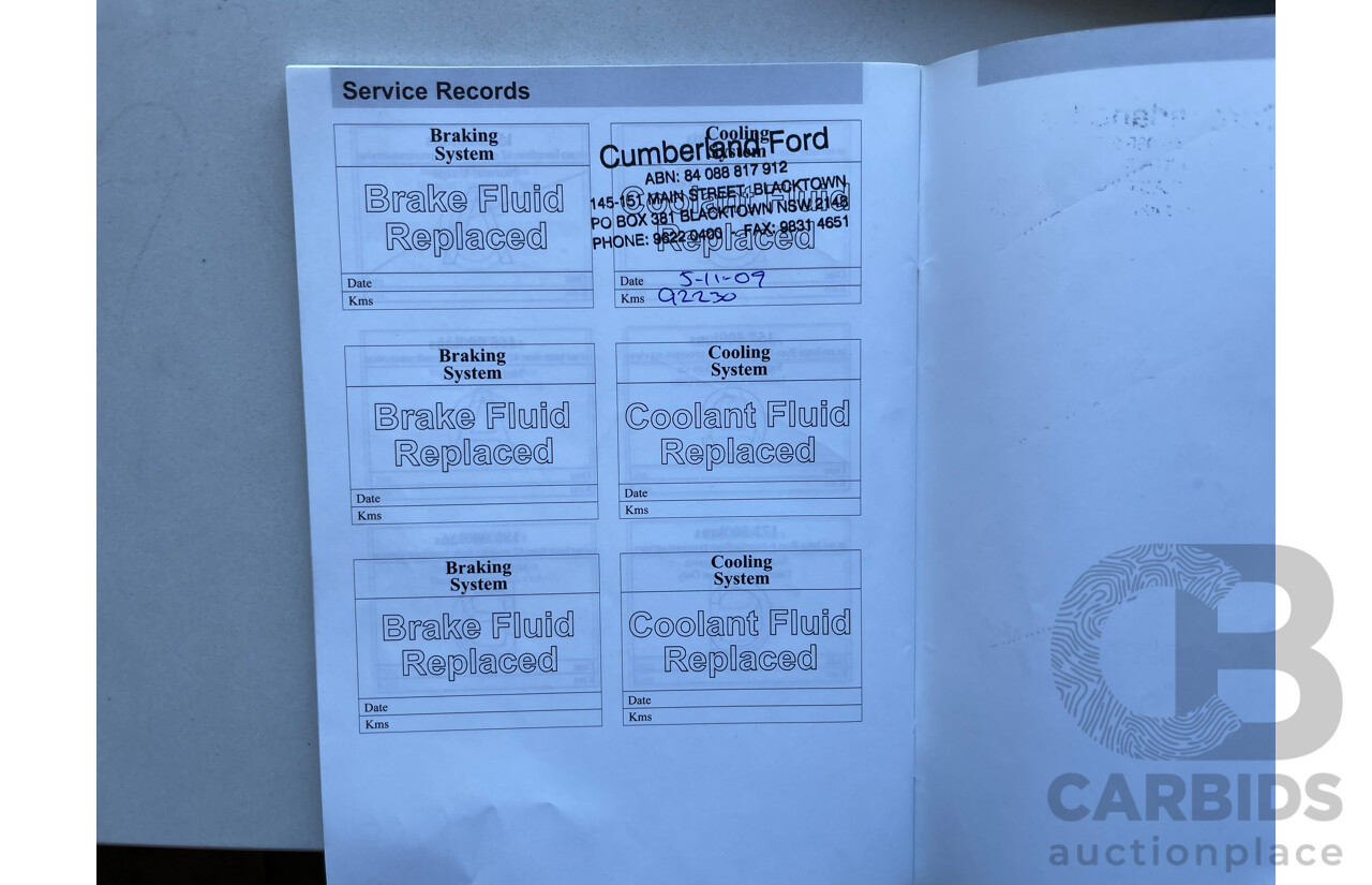 06/06 Ford Falcon RTV RWD BF Utility White 4.0L