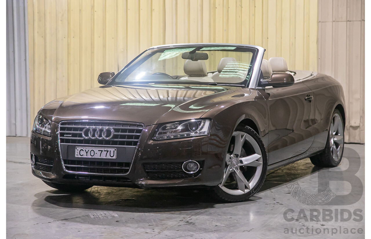 8/2011 Audi A5 2.0 TFSI Quattro (AWD) 8T MY11 2d Cabriolet Metallic Brown Turbo 2.0L