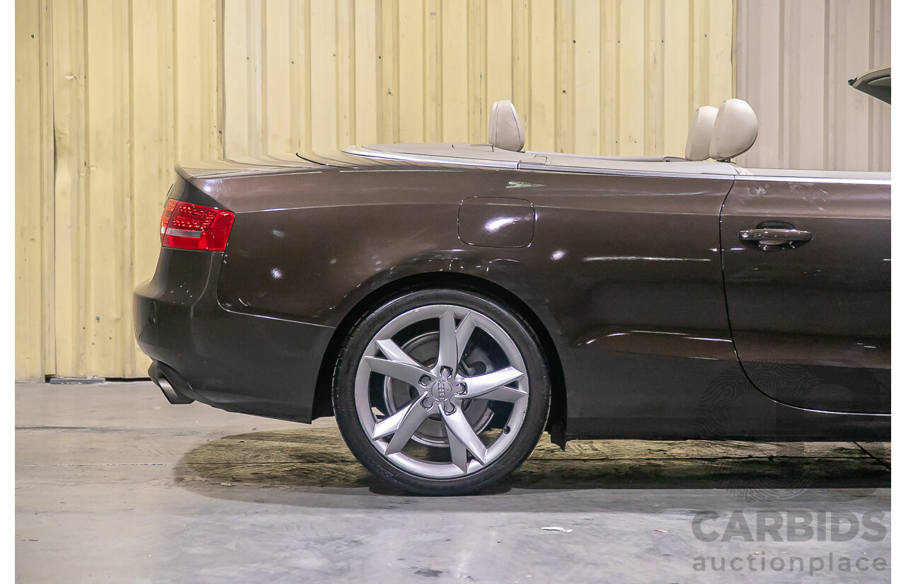 8/2011 Audi A5 2.0 TFSI Quattro (AWD) 8T MY11 2d Cabriolet Metallic Brown Turbo 2.0L
