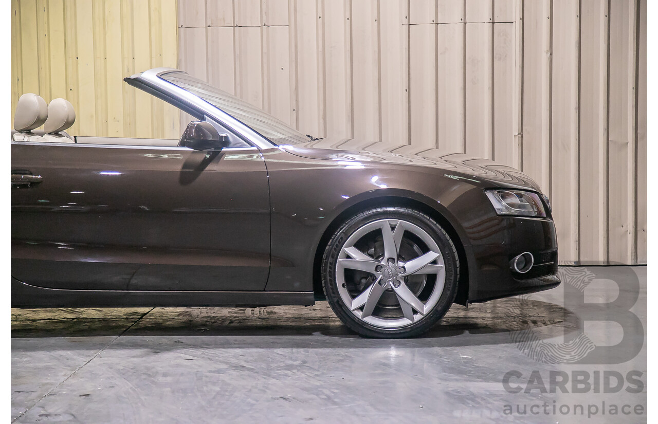 8/2011 Audi A5 2.0 TFSI Quattro (AWD) 8T MY11 2d Cabriolet Metallic Brown Turbo 2.0L