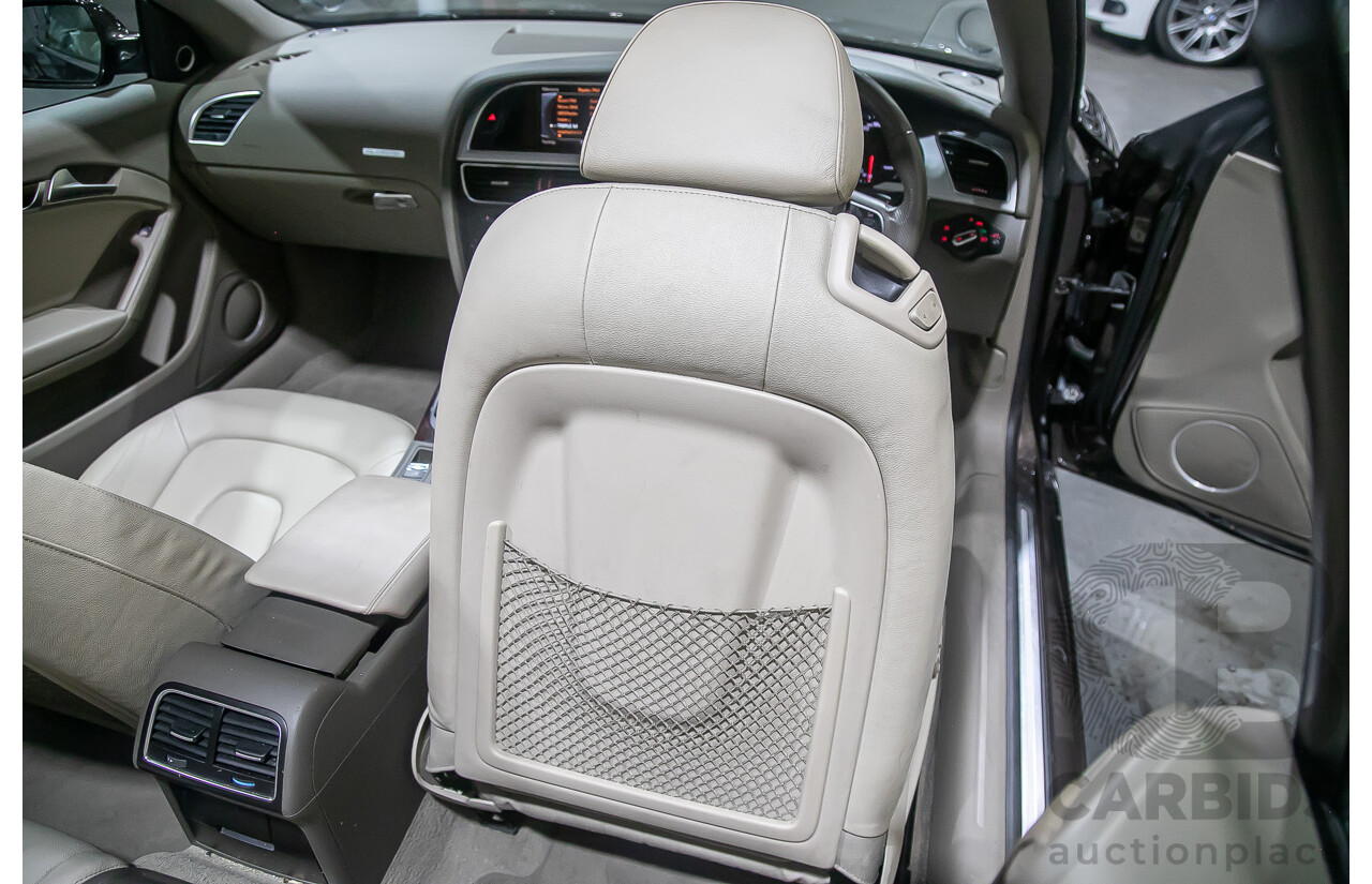 8/2011 Audi A5 2.0 TFSI Quattro (AWD) 8T MY11 2d Cabriolet Metallic Brown Turbo 2.0L