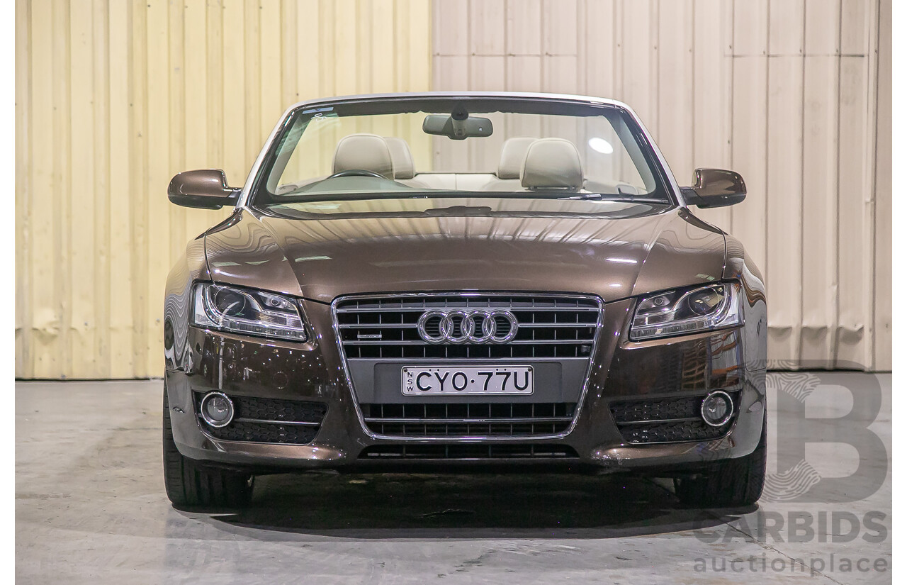 8/2011 Audi A5 2.0 TFSI Quattro (AWD) 8T MY11 2d Cabriolet Metallic Brown Turbo 2.0L
