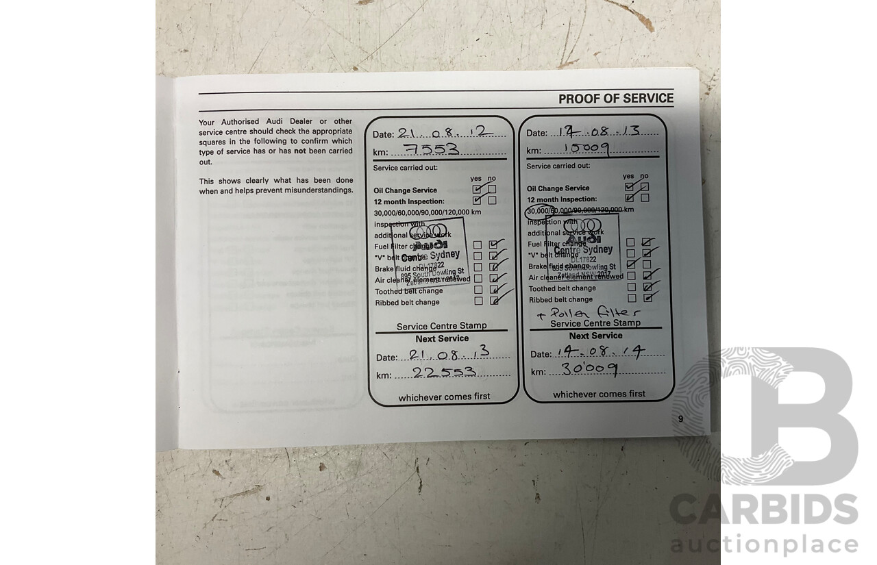 8/2011 Audi A5 2.0 TFSI Quattro (AWD) 8T MY11 2d Cabriolet Metallic Brown Turbo 2.0L