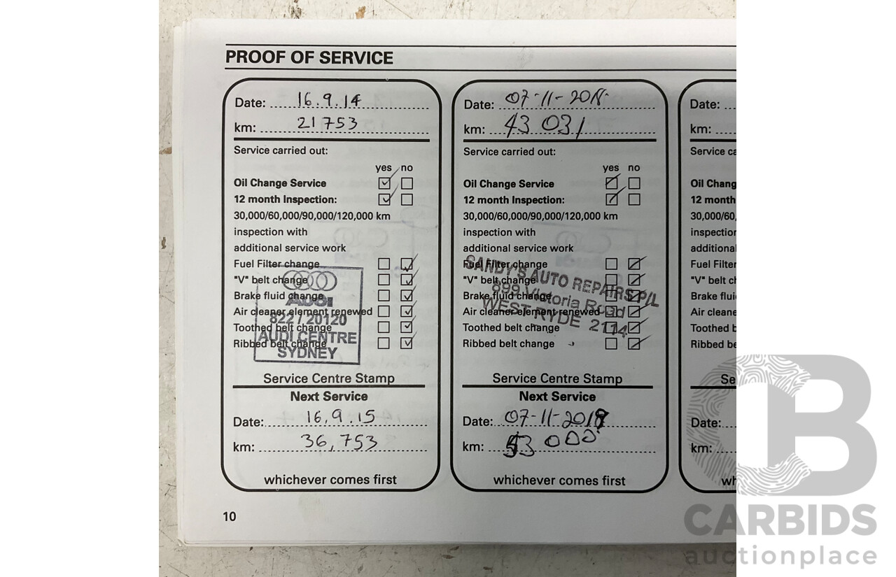 8/2011 Audi A5 2.0 TFSI Quattro (AWD) 8T MY11 2d Cabriolet Metallic Brown Turbo 2.0L