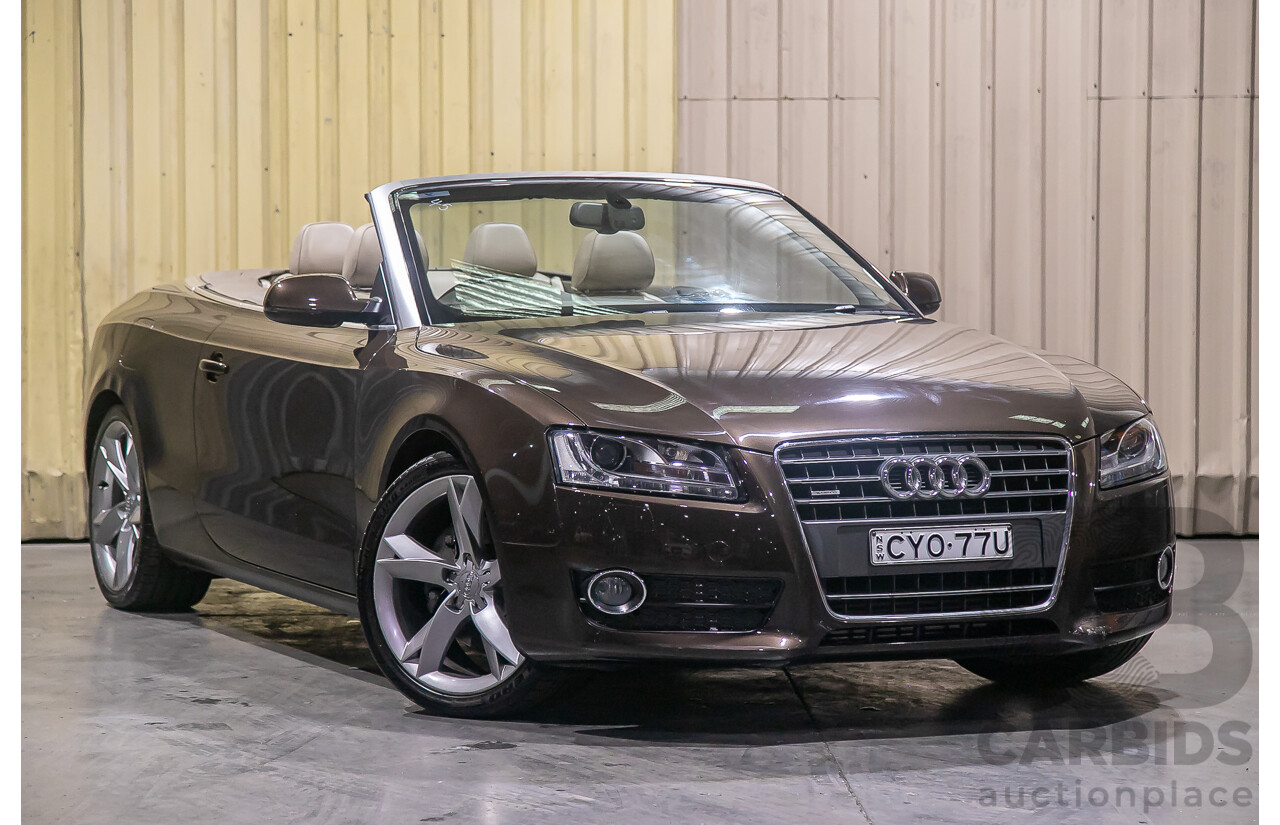 8/2011 Audi A5 2.0 TFSI Quattro (AWD) 8T MY11 2d Cabriolet Metallic Brown Turbo 2.0L