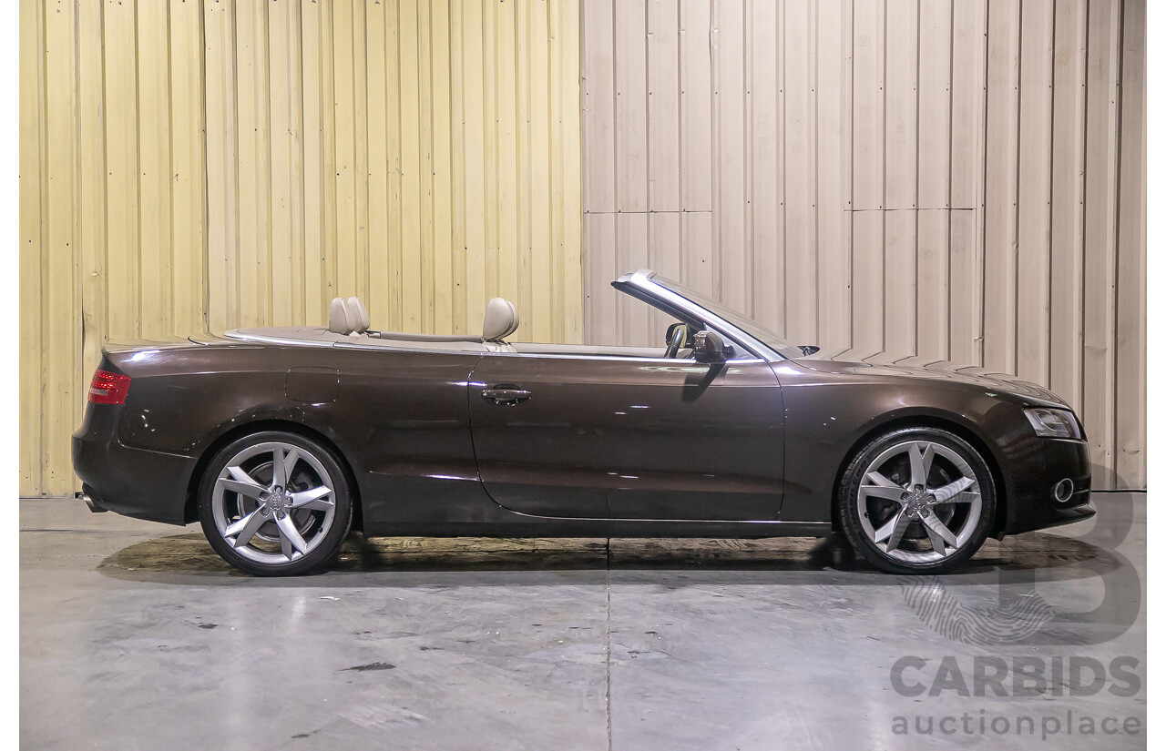 8/2011 Audi A5 2.0 TFSI Quattro (AWD) 8T MY11 2d Cabriolet Metallic Brown Turbo 2.0L