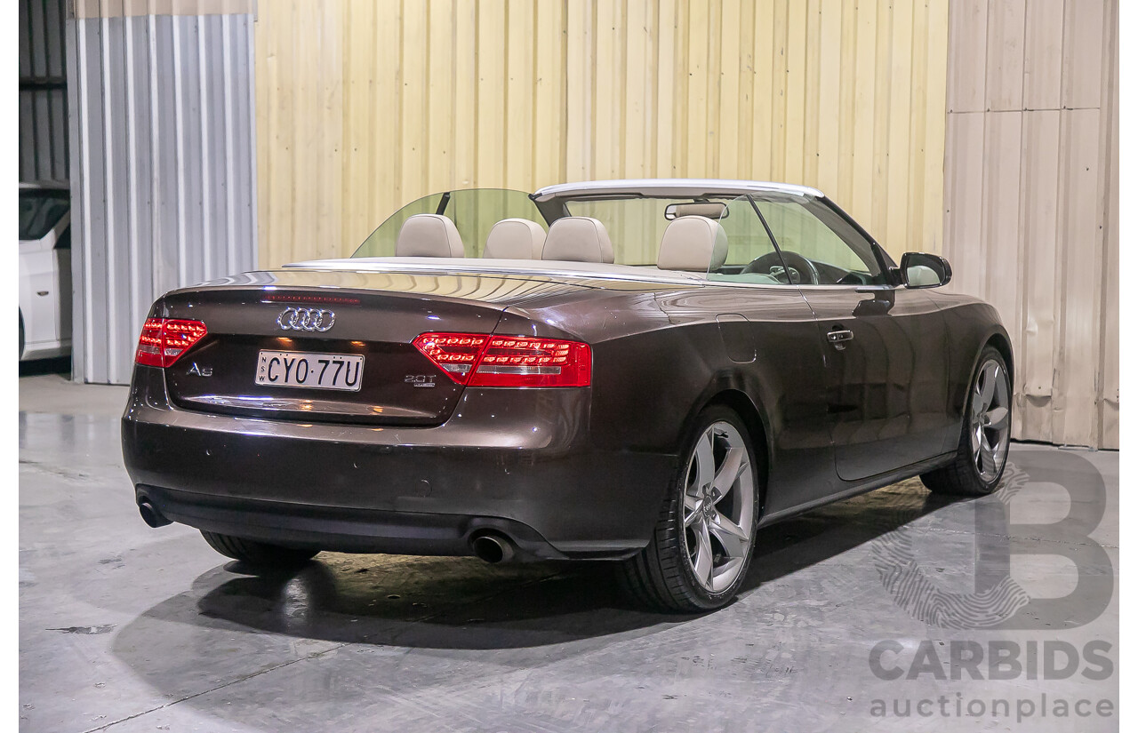 8/2011 Audi A5 2.0 TFSI Quattro (AWD) 8T MY11 2d Cabriolet Metallic Brown Turbo 2.0L