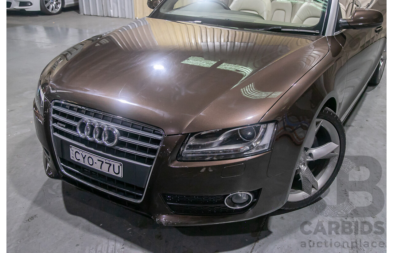 8/2011 Audi A5 2.0 TFSI Quattro (AWD) 8T MY11 2d Cabriolet Metallic Brown Turbo 2.0L