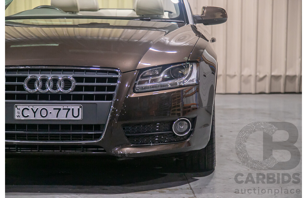 8/2011 Audi A5 2.0 TFSI Quattro (AWD) 8T MY11 2d Cabriolet Metallic Brown Turbo 2.0L