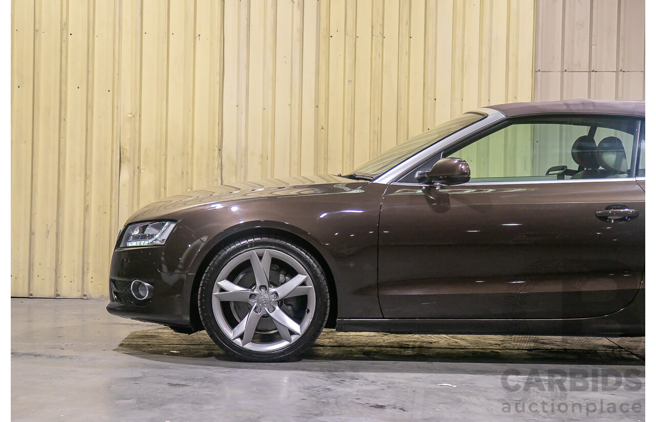 8/2011 Audi A5 2.0 TFSI Quattro (AWD) 8T MY11 2d Cabriolet Metallic Brown Turbo 2.0L