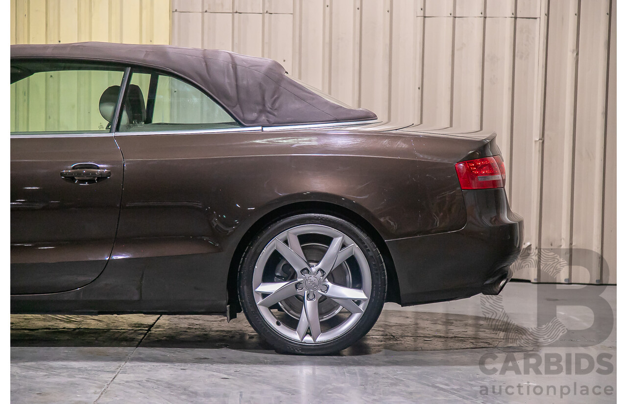 8/2011 Audi A5 2.0 TFSI Quattro (AWD) 8T MY11 2d Cabriolet Metallic Brown Turbo 2.0L