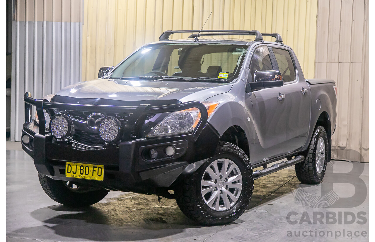 1/2014 Mazda BT50 GT (4x4) MY13 Dual Cab Utility Grey Turbo Diesel 3.2L