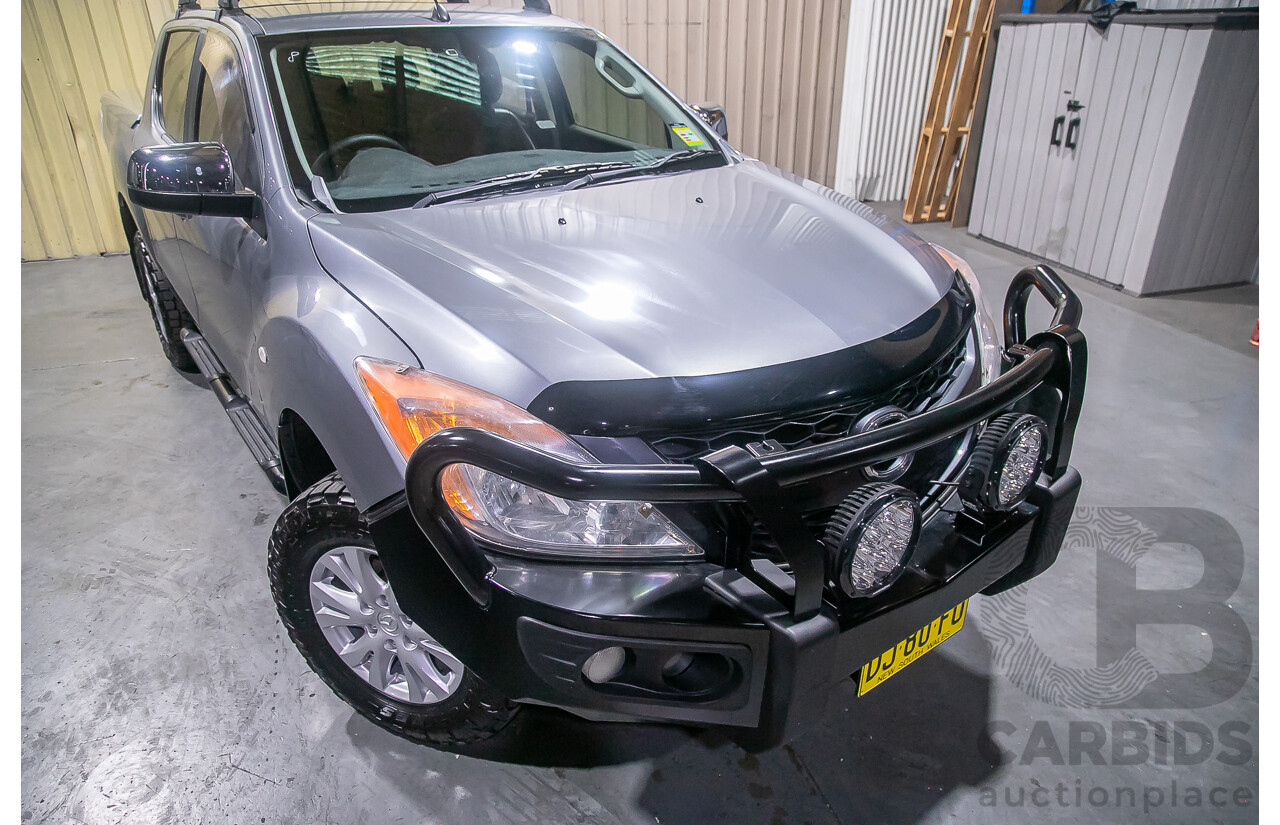 1/2014 Mazda BT50 GT (4x4) MY13 Dual Cab Utility Grey Turbo Diesel 3.2L