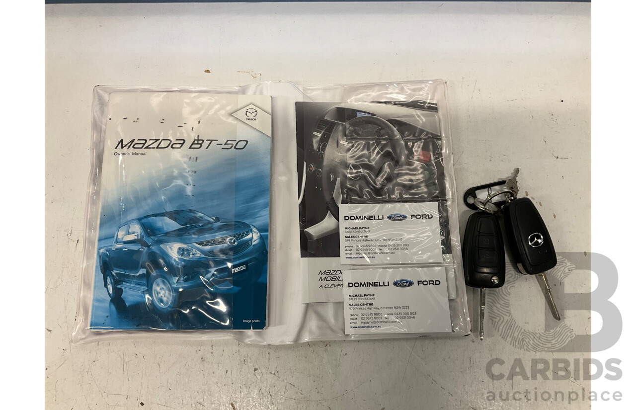 1/2014 Mazda BT50 GT (4x4) MY13 Dual Cab Utility Grey Turbo Diesel 3.2L