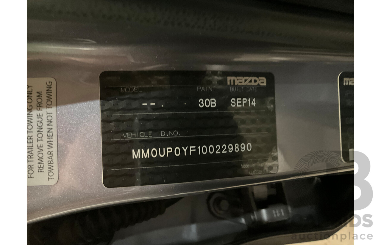 1/2014 Mazda BT50 GT (4x4) MY13 Dual Cab Utility Grey Turbo Diesel 3.2L