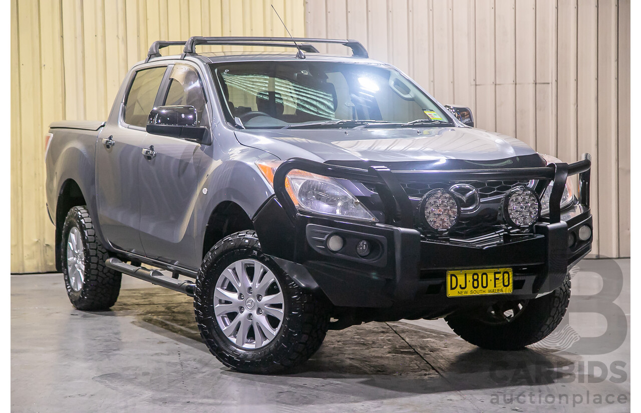 1/2014 Mazda BT50 GT (4x4) MY13 Dual Cab Utility Grey Turbo Diesel 3.2L