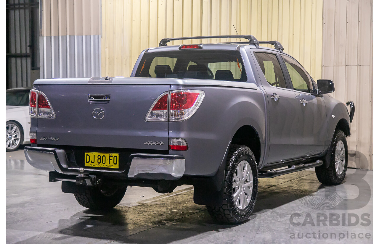 1/2014 Mazda BT50 GT (4x4) MY13 Dual Cab Utility Grey Turbo Diesel 3.2L