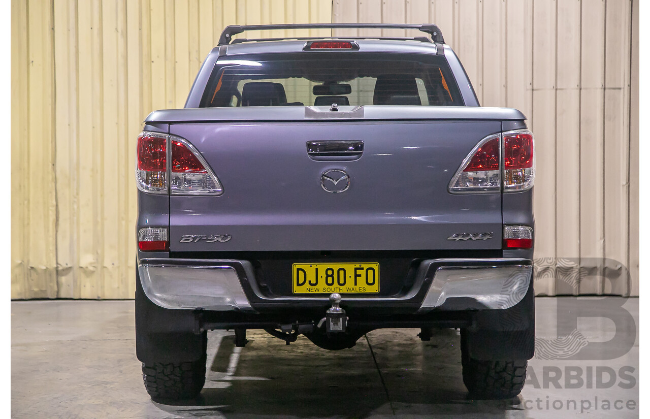 1/2014 Mazda BT50 GT (4x4) MY13 Dual Cab Utility Grey Turbo Diesel 3.2L