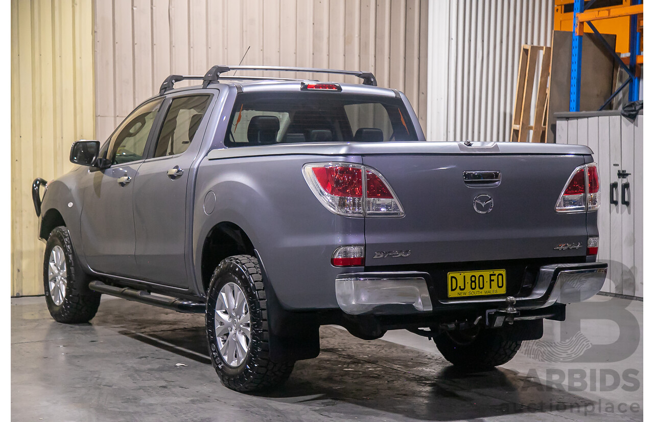 1/2014 Mazda BT50 GT (4x4) MY13 Dual Cab Utility Grey Turbo Diesel 3.2L