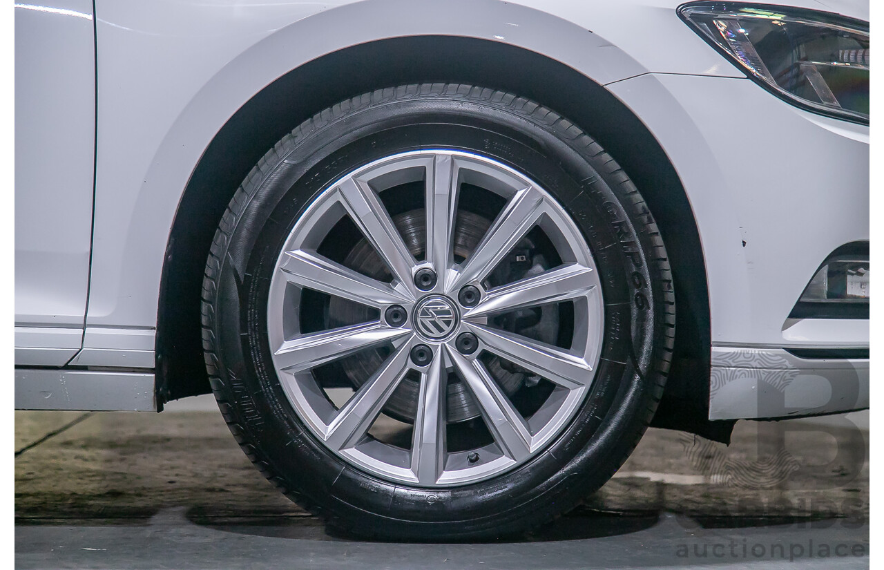 4/2018 Volkswagen Passat 132 TSI Comfortline 3C 4d Sedan White Turbo 1.8L