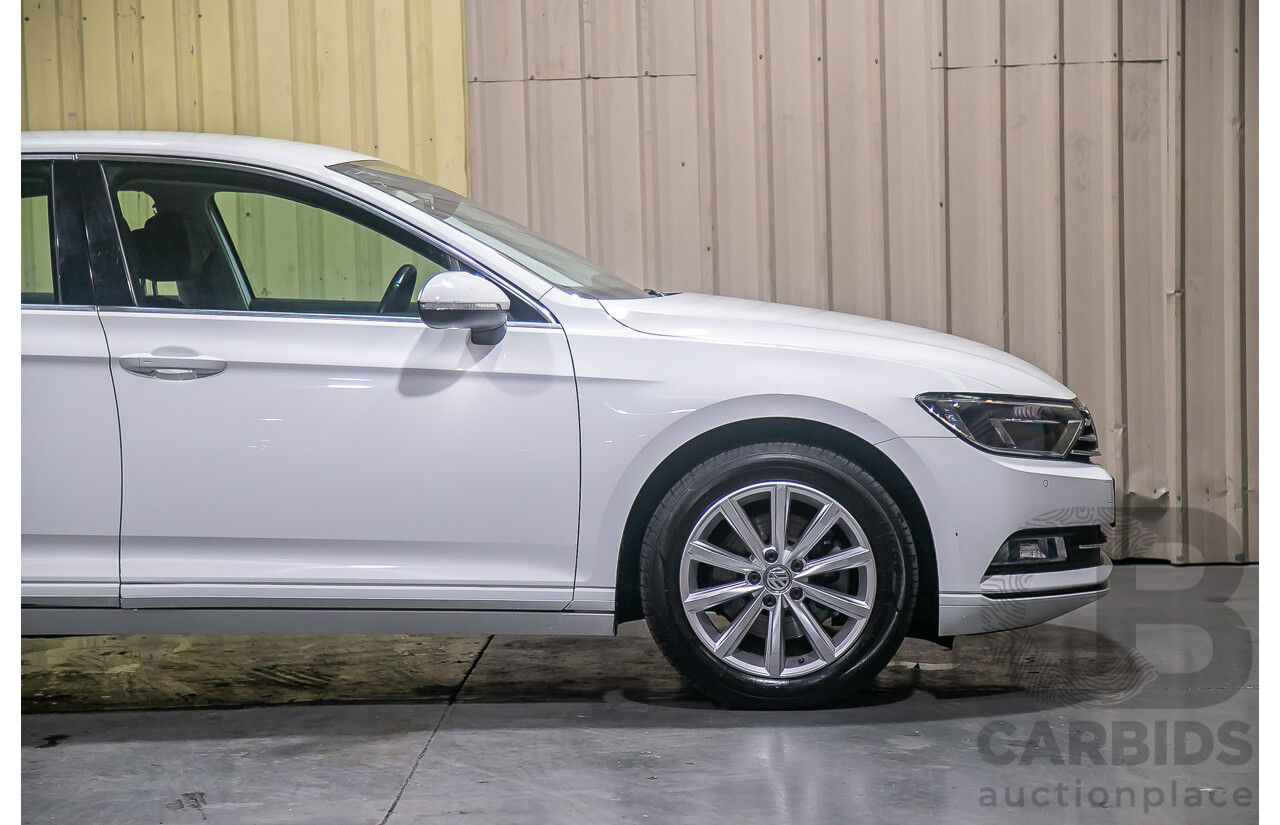 4/2018 Volkswagen Passat 132 TSI Comfortline 3C 4d Sedan White Turbo 1.8L