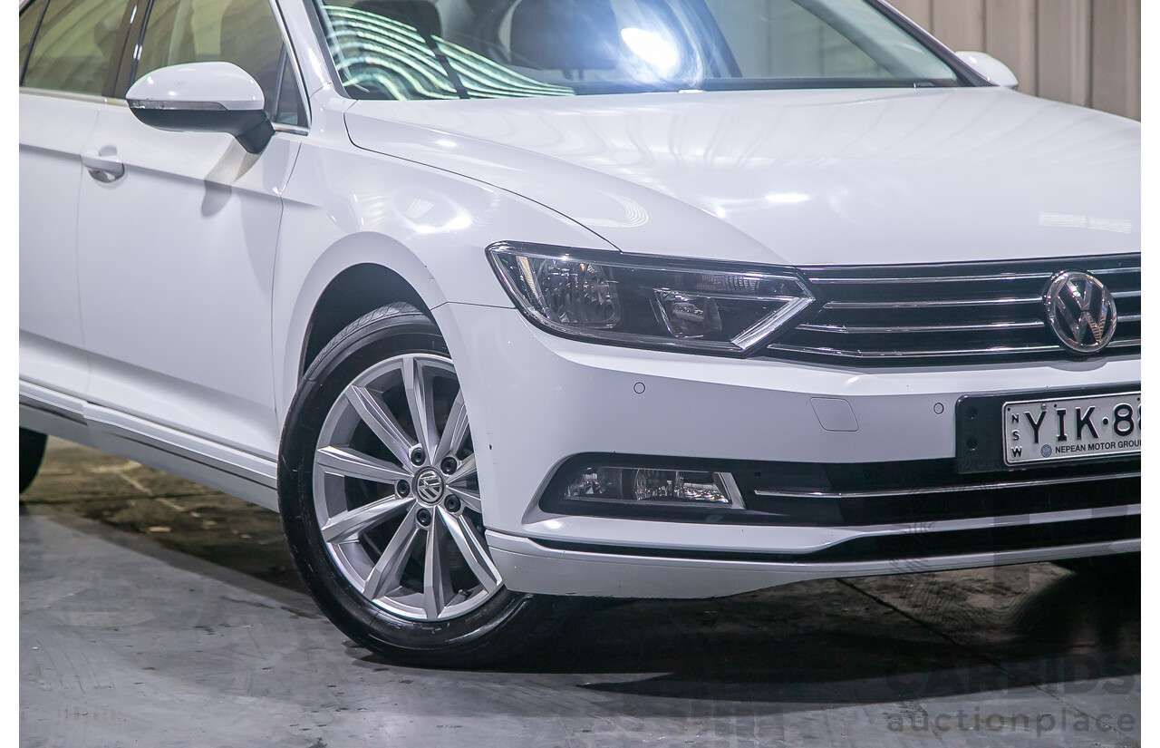 4/2018 Volkswagen Passat 132 TSI Comfortline 3C 4d Sedan White Turbo 1.8L