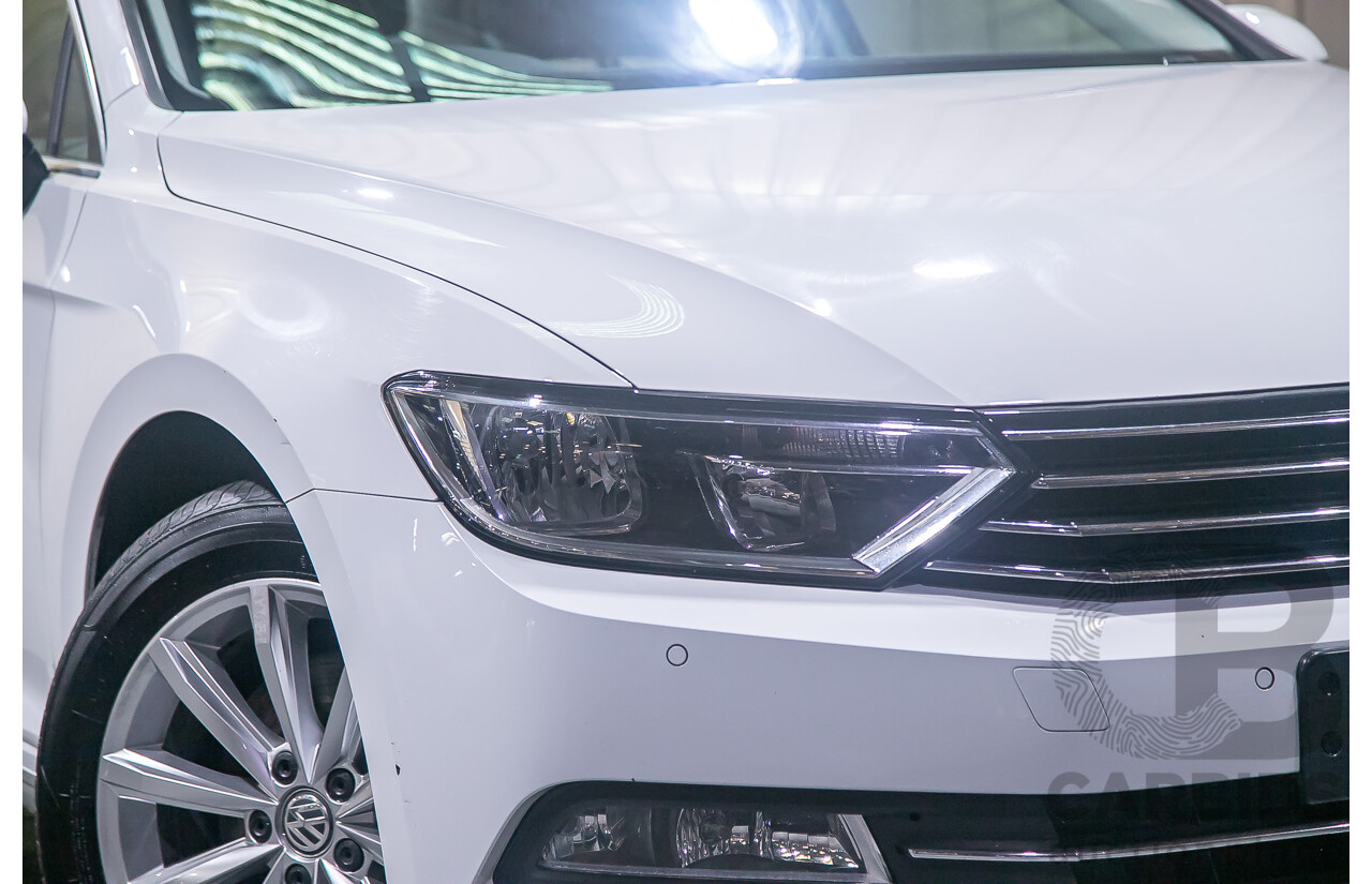 4/2018 Volkswagen Passat 132 TSI Comfortline 3C 4d Sedan White Turbo 1.8L