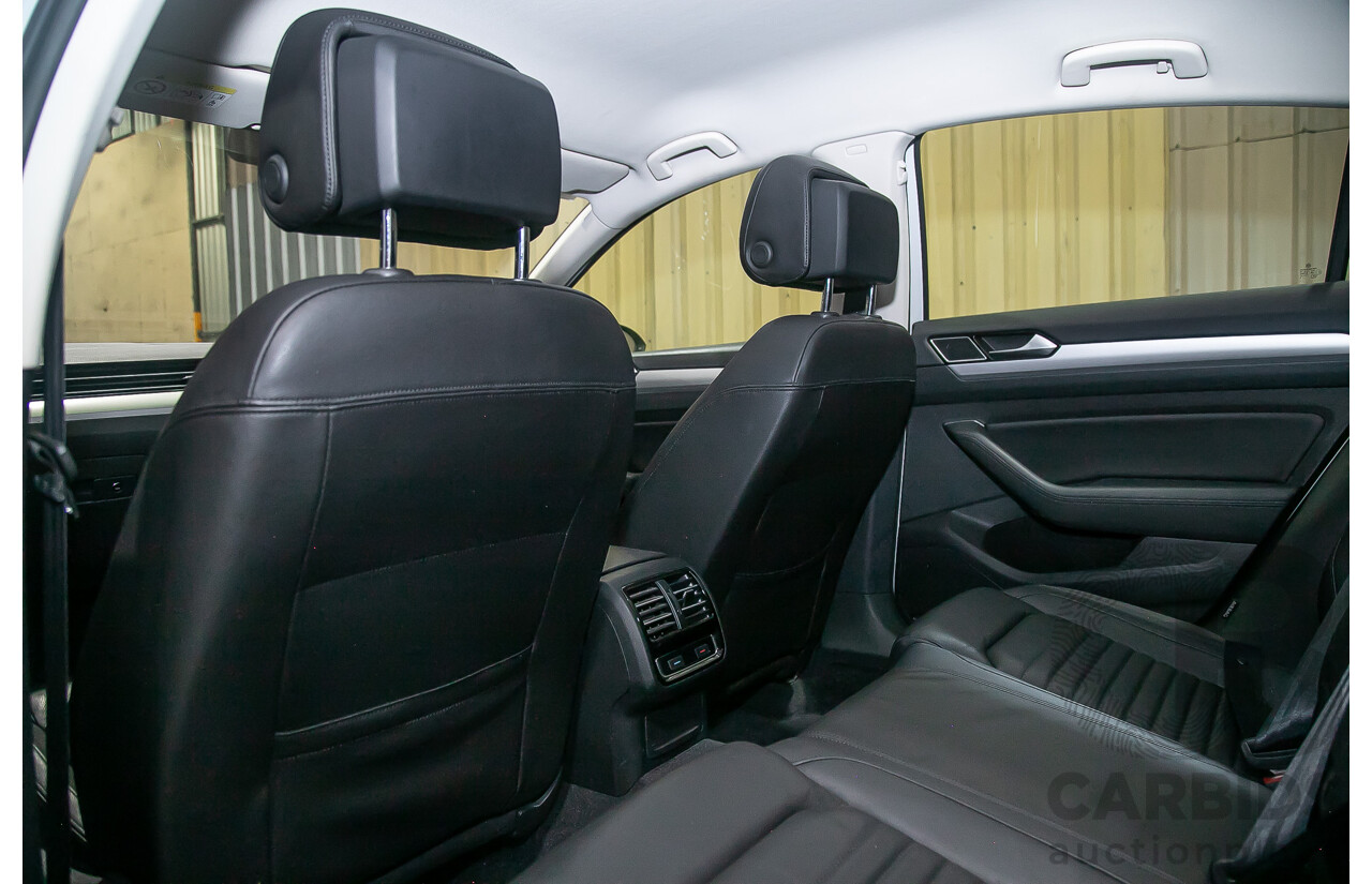 4/2018 Volkswagen Passat 132 TSI Comfortline 3C 4d Sedan White Turbo 1.8L