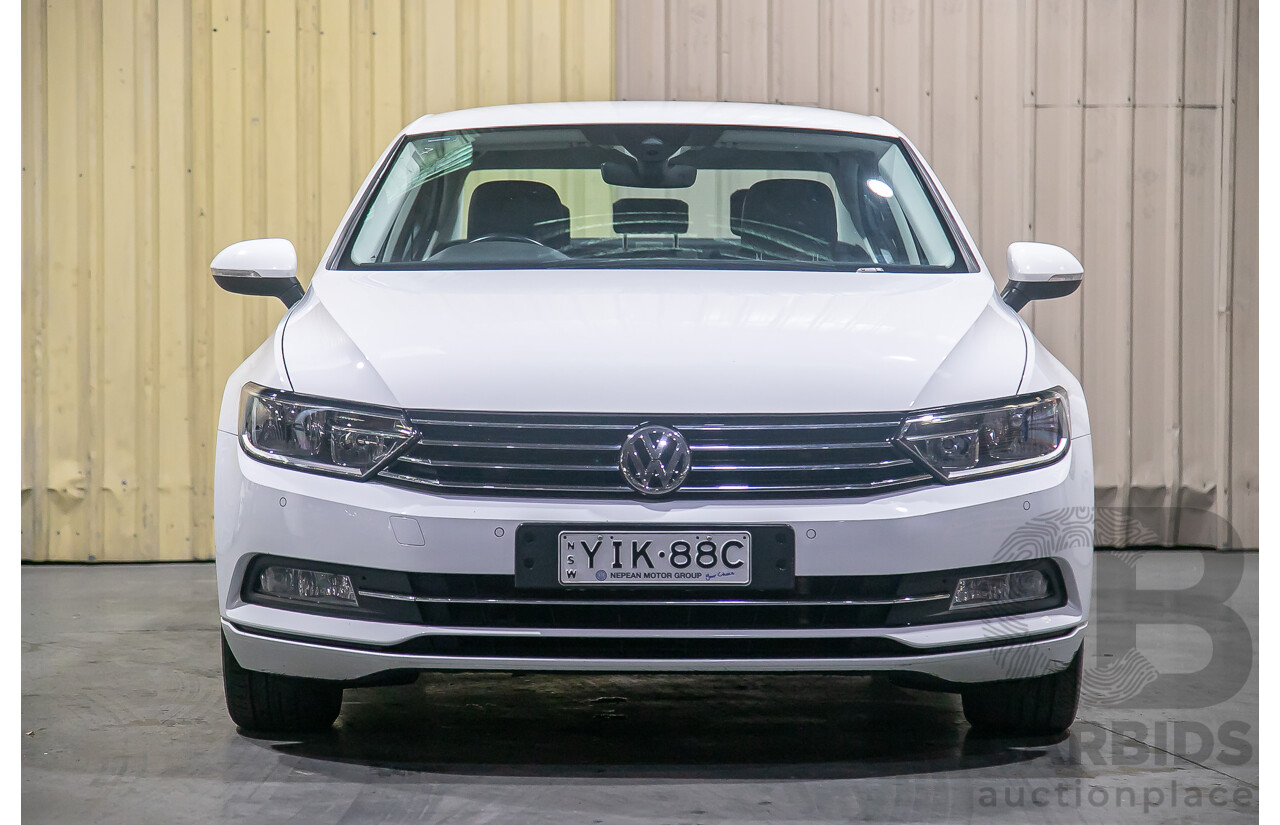 4/2018 Volkswagen Passat 132 TSI Comfortline 3C 4d Sedan White Turbo 1.8L
