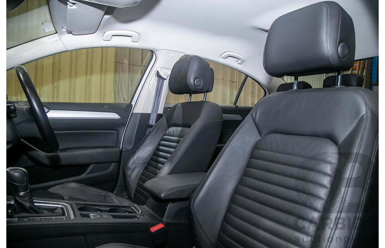 4/2018 Volkswagen Passat 132 TSI Comfortline 3C 4d Sedan White Turbo 1.8L