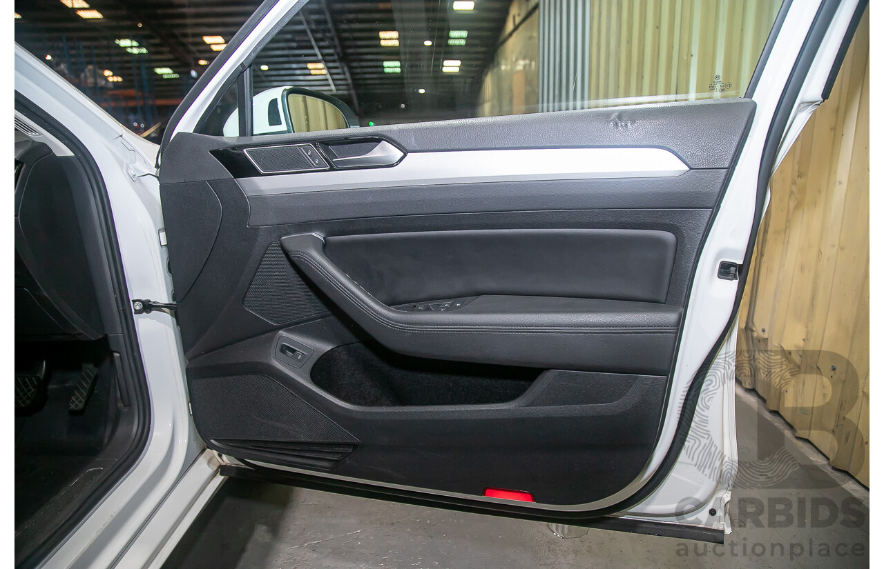 4/2018 Volkswagen Passat 132 TSI Comfortline 3C 4d Sedan White Turbo 1.8L