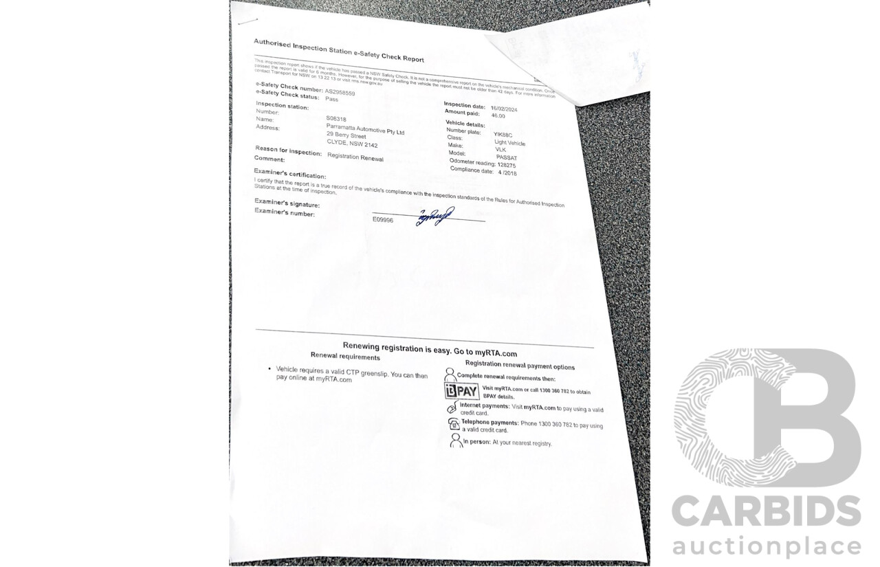 4/2018 Volkswagen Passat 132 TSI Comfortline 3C 4d Sedan White Turbo 1.8L