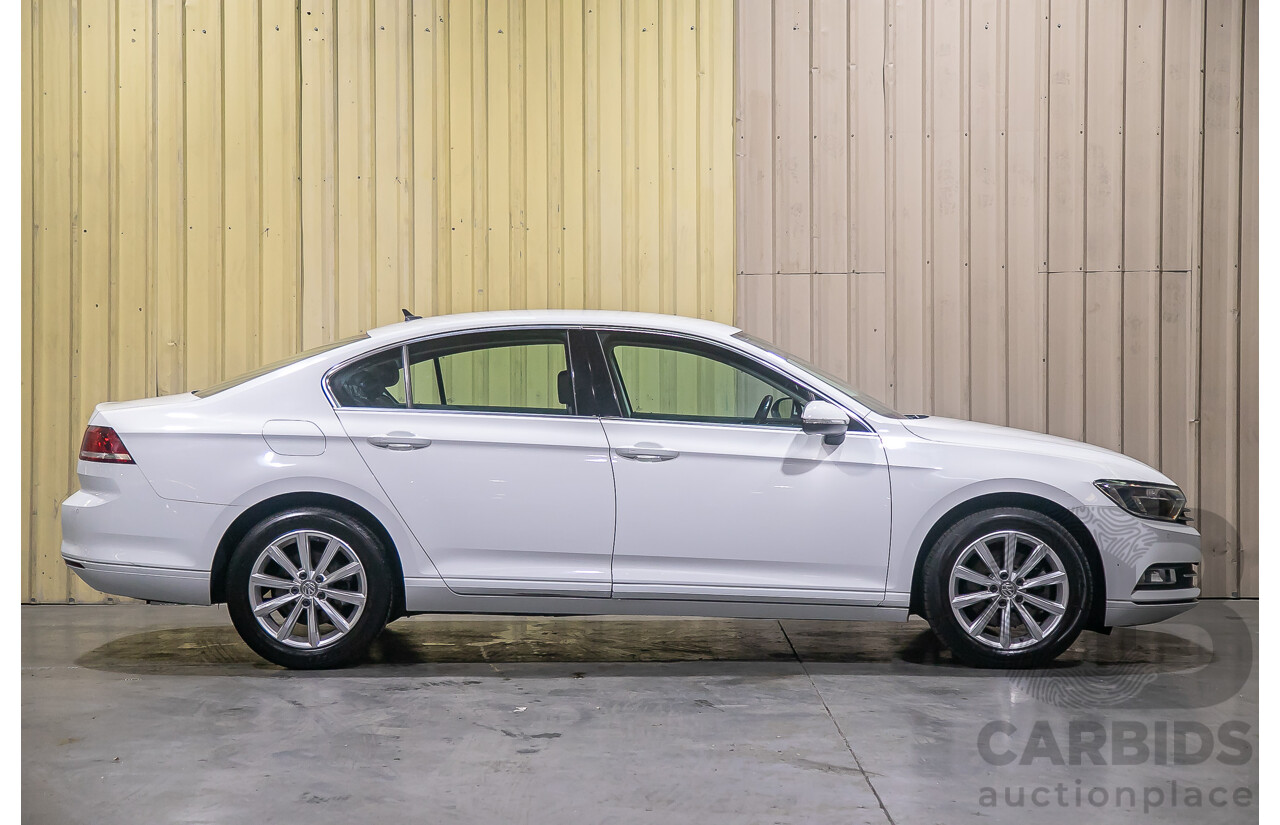 4/2018 Volkswagen Passat 132 TSI Comfortline 3C 4d Sedan White Turbo 1.8L