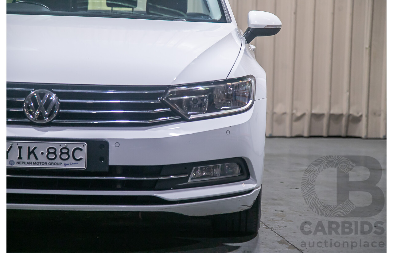 4/2018 Volkswagen Passat 132 TSI Comfortline 3C 4d Sedan White Turbo 1.8L