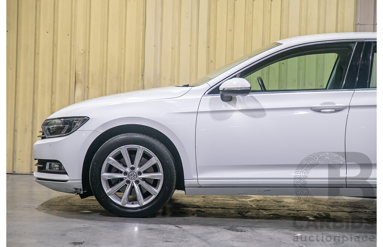 4/2018 Volkswagen Passat 132 TSI Comfortline 3C 4d Sedan White Turbo 1.8L