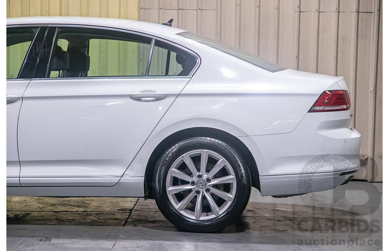 4/2018 Volkswagen Passat 132 TSI Comfortline 3C 4d Sedan White Turbo 1.8L