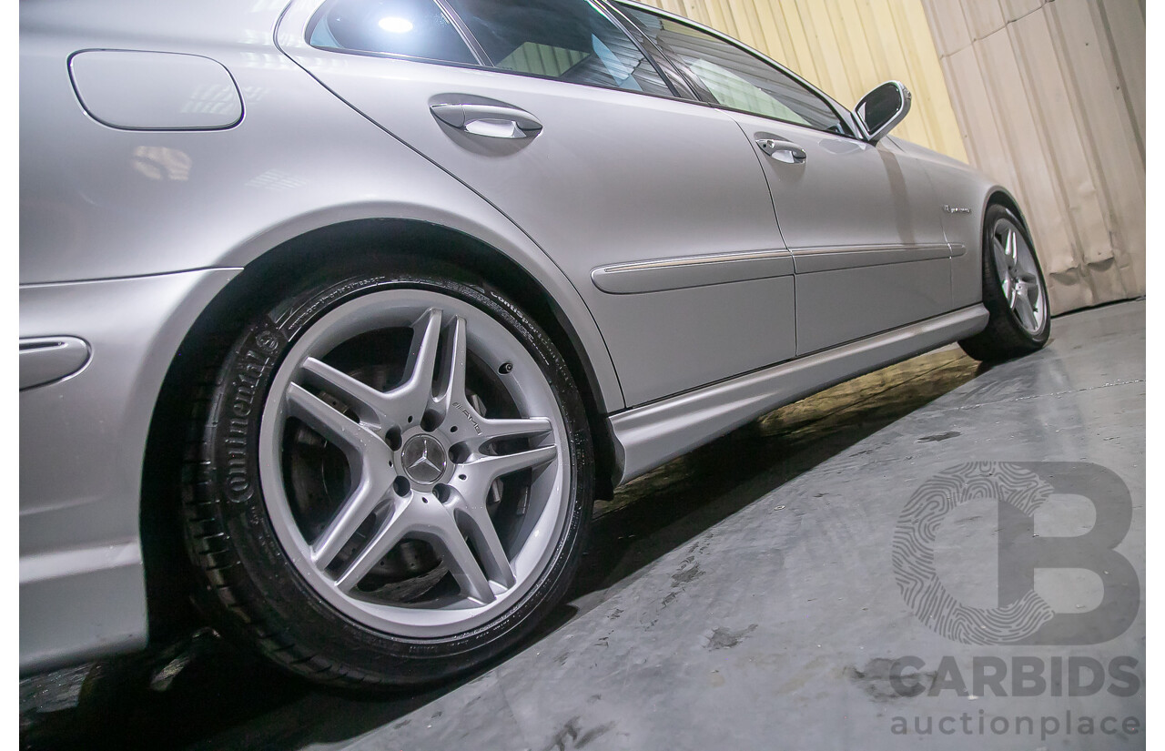 10/2004 Mercedes Benz E55 AMG W211 4d Sedan Brilliant Silver Metallic Supercharged V8 5.4L