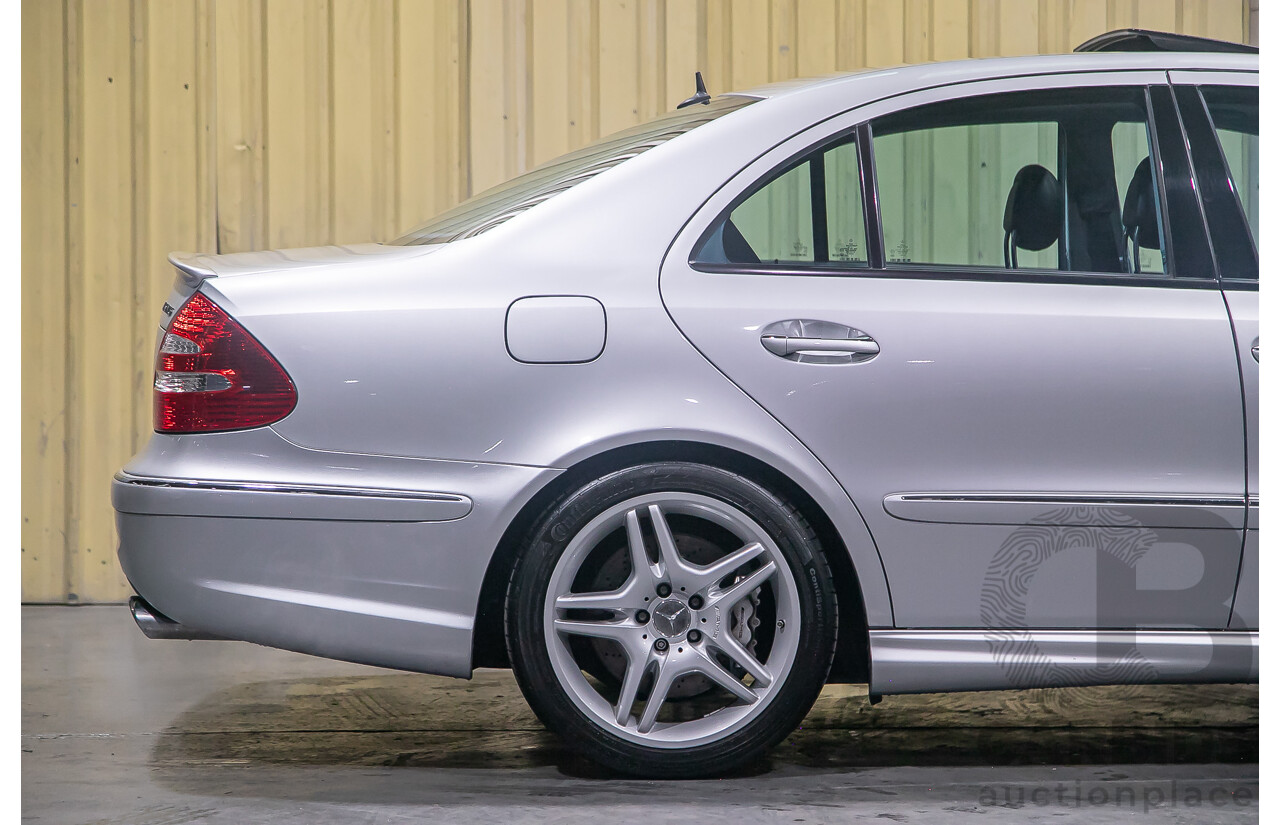 10/2004 Mercedes Benz E55 AMG W211 4d Sedan Brilliant Silver Metallic Supercharged V8 5.4L