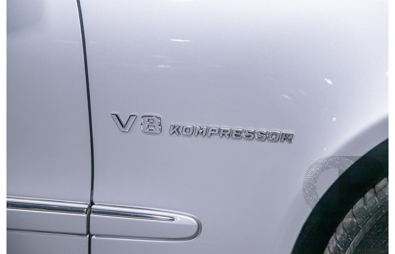 10/2004 Mercedes Benz E55 AMG W211 4d Sedan Brilliant Silver Metallic Supercharged V8 5.4L