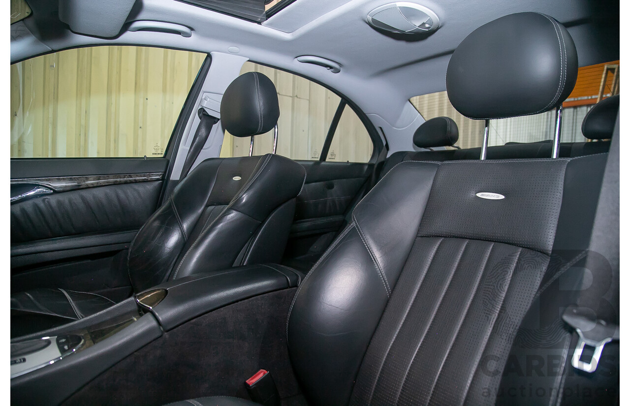 10/2004 Mercedes Benz E55 AMG W211 4d Sedan Brilliant Silver Metallic Supercharged V8 5.4L