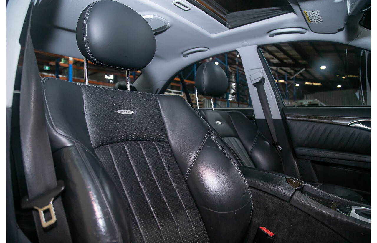 10/2004 Mercedes Benz E55 AMG W211 4d Sedan Brilliant Silver Metallic Supercharged V8 5.4L