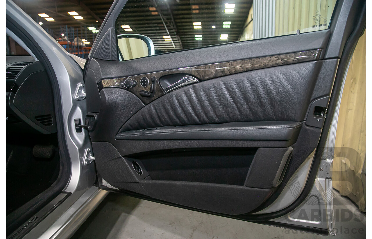 10/2004 Mercedes Benz E55 AMG W211 4d Sedan Brilliant Silver Metallic Supercharged V8 5.4L